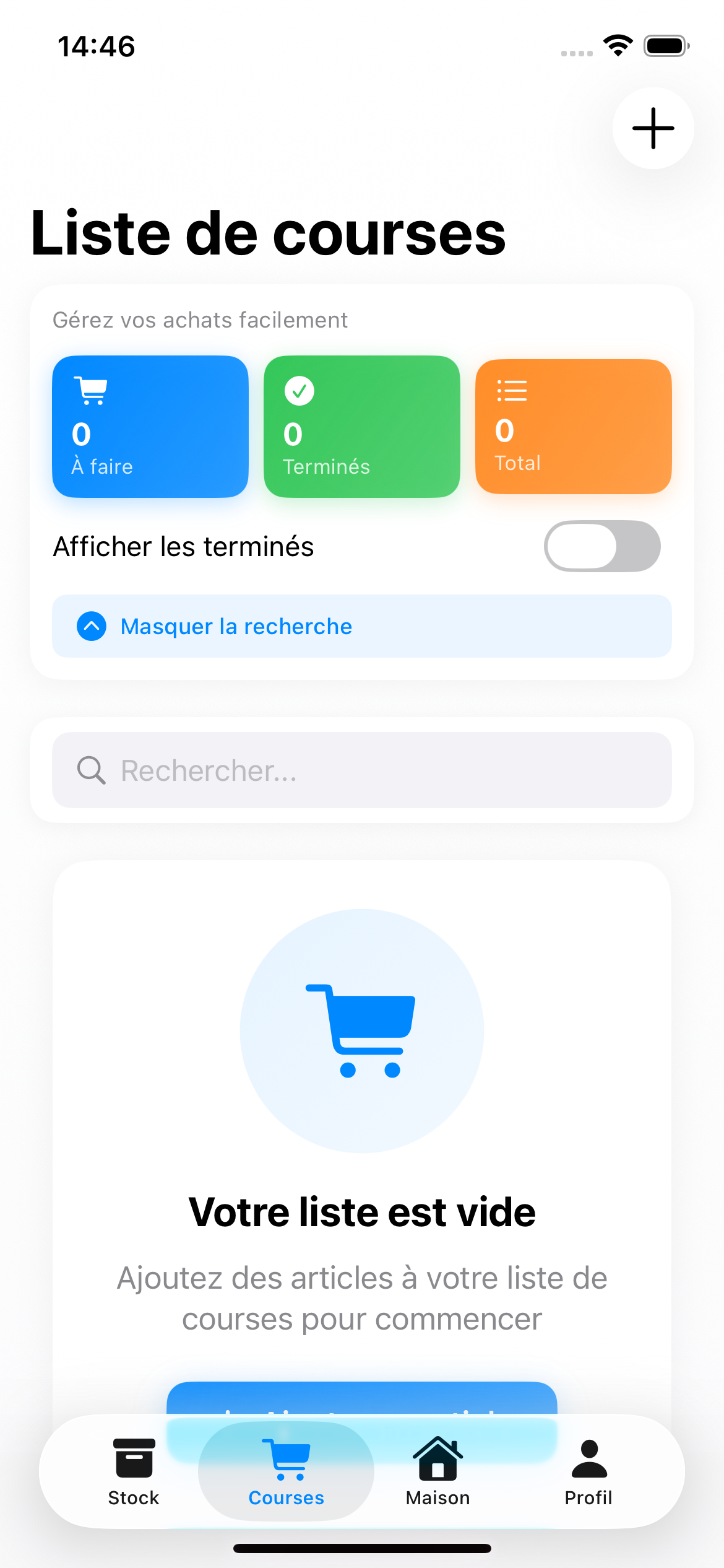 Liste de courses